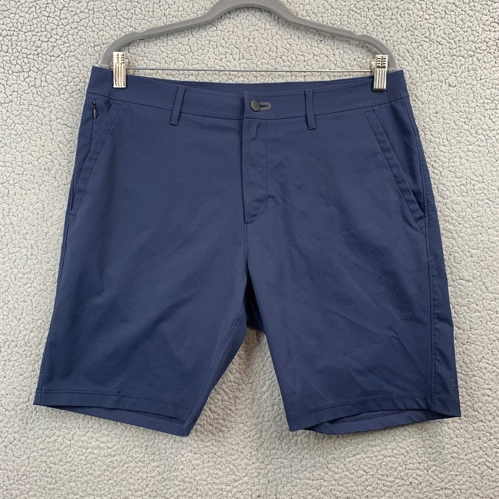 Public Rec Men's Navy Blue Shorts Size 34 Performance Chino Athletic